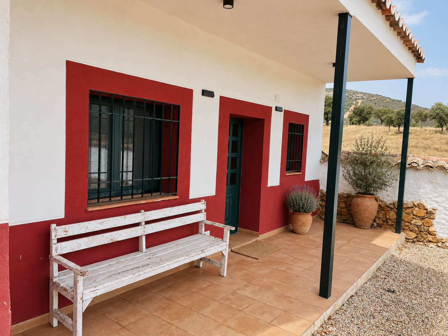 TERRAZA CUARTO CASA RURAL COQUILES